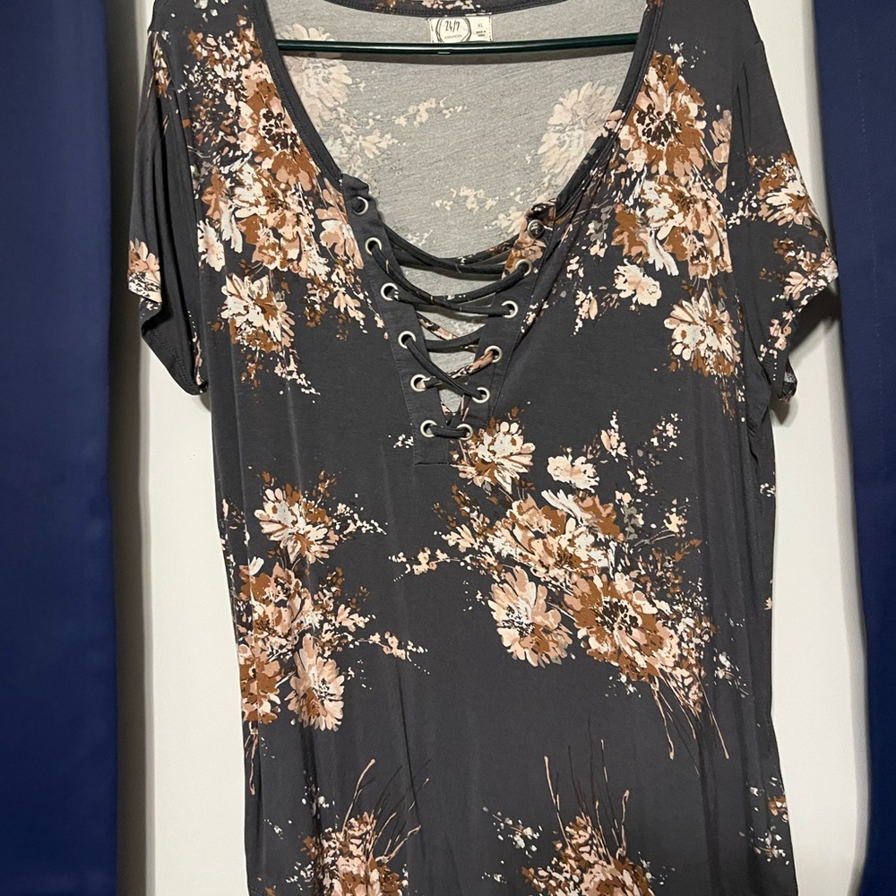Maurice’s 24/7 Floral Shirt.